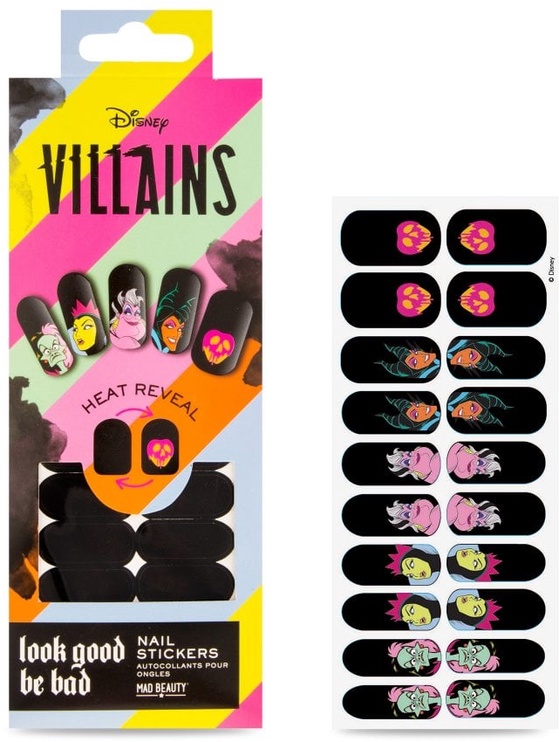 Наклейки для ногтей Mad Beauty Disney Pop Villains, 20 шт.