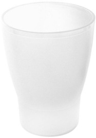 Stiklinė Gio'Style Trippy, plastikas, 78 mm, skaidri/balta