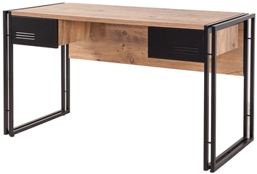Письменный стол Kalune Design Cosmo Siesta, черный/сосновый