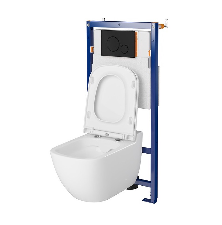 Piekarināmās tualetes komplekts Cersanit B627, 112 - 132 cm