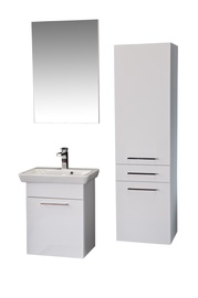 Vonios kambario komplektas Kalune Design Pamukkale 55, balta, 37.5 cm x 54.5 cm x 57 cm
