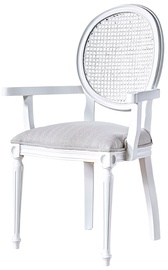 Valgomojo kėdė Kalune Design Albero 12 117FRF1112, matinė, balta/šviesiai pilka, 47 cm x 50 cm x 100 cm