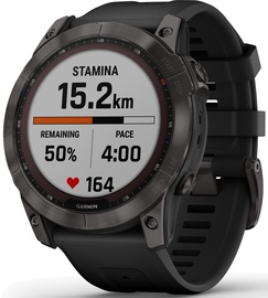 Умные часы Garmin fēnix® 7X Sapphire Solar, черный