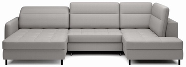 Stūra dīvāns Berrto Manhattan 03, pelēka, kreisais, 165 x 306 cm x 100 cm