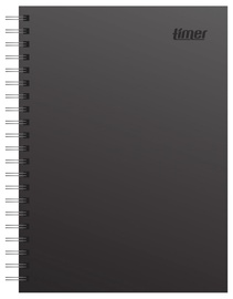 Töökalender Timer Senator, A4, must, 29.7 cm x 21 cm
