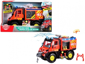 Rotaļu ugunsdzēsēju mašīna Dickie Toys Mercedes Benz Unimog U530, sarkana