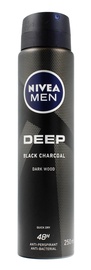 Vyriškas dezodorantas Nivea Deep Black Charcoal, 250 ml