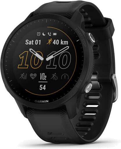 Viedais pulkstenis Garmin Forerunner 955, melna