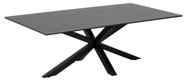 Kafijas galdiņš Actona Heaven, melna, 1300 mm x 700 mm x 460 mm