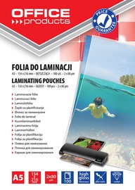 Lamineerimiskile Office Products, 80 μm x 148.5 mm x 210 mm, 100 tk