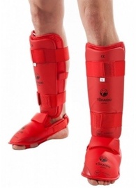 Ceļgalu un pēdas aizsargs Tokaido Foot Protection, sarkana, XL
