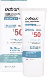 Apsauginis fluidas nuo saulės Babaria Mineral UV SPF50, 50 ml