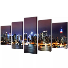 Фотокартина VLX Colourful New York Skyline 5pcs 241551, 2000 мм x 1000 мм