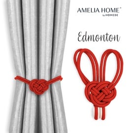 Аксессуары для штор AmeliaHome Edmonton, красный, 2 шт.