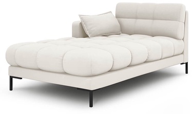 Dīvāns Micadoni Home Mamaia Chaise Longue, gaiši bēša, kreisais, 185 x 105 cm x 75 cm