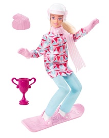 Lėlė Mattel Barbie Snowboarder HCN32, 29 cm