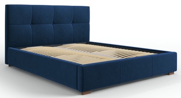 Кровать двухместная Micadoni Home Sage Velvet, 180 x 200 cm, синий, с решеткой