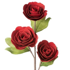 Искусственный цветок Eurofirany 716, красный, 77 см