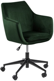 Офисный стул Home4you Nora, 58 x 58 x 91 см, черный/темно-зеленый