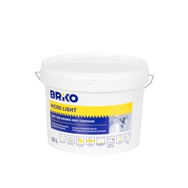 Шпаклевка Briko Micro Light, легкое мелкозернистое, белый, 10 l