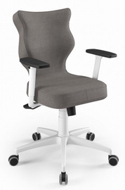 Офисный стул Perto White AL02, 40 x 42.5 x 90 - 100 см, коричневый/белый