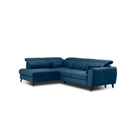 Stūra dīvāns Noble Nube 40, tumši zila, kreisais, 201 x 255 cm x 100 cm