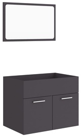 Комплект мебели для ванной VLX 804784, серый, 38.5 x 60 см x 46 см