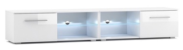 ТВ стол Vivaldi Meble Moon Double, белый, 2000 мм x 400 мм x 360 мм