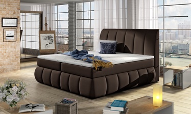 Кровать Vincenzo Soft 66, 140 x 200 cm, коричневый, с матрасом, с решеткой