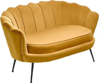 Dīvāns Halmar Amorinito XL, dzeltena, 133 x 77 x 77 cm