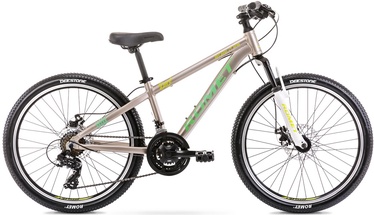 Velosipēds kalnu Romet Rambler Dirt, 24 ", zaļa/pelēka