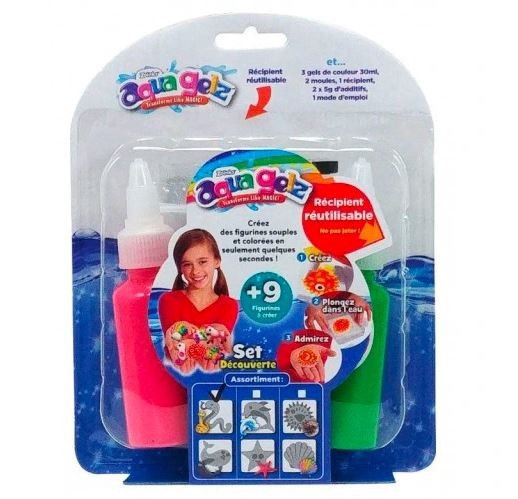 Gēla figūru izgatavošanas komplekts Simba Aqua Gelz 106322450026, daudzkrāsaina