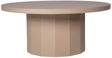 Kafijas galdiņš Kalune Design Royal, gaiši brūna, 80 cm x 80 cm x 35 cm