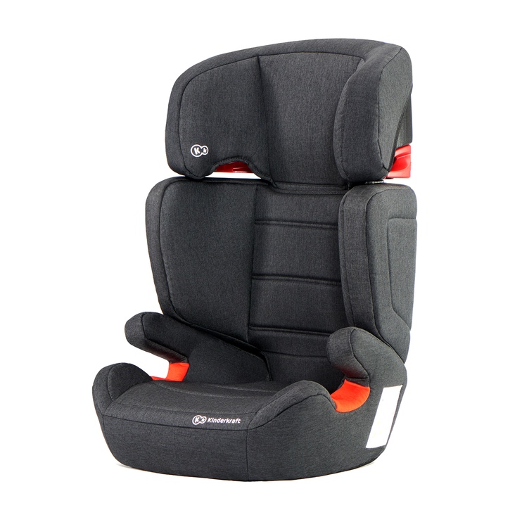 Automobilinė kėdutė KinderKraft Junior Fix, juoda, 15 - 36 kg