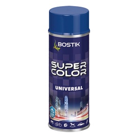 Krāsu aerosoli Bostik Super Color Universal, preču zīmes, tumši zila, 0.4 l