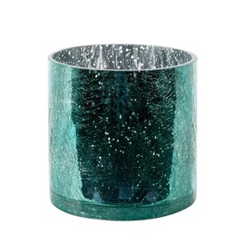 Puķu pods Eurofirany Verre 5, stikls, 12 cm, Ø 12 cm x 12 cm, tirkīza