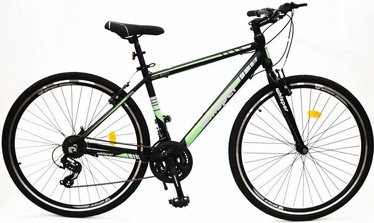 Velosipēds kalnu Whisper WX300, 28 ", melna/zaļa/pelēka