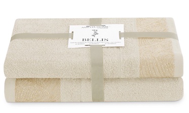 Набор полотенец для ванной AmeliaHome Bellis, бежевый, 50 x 90 см/70 x 130 cm, 2 шт.