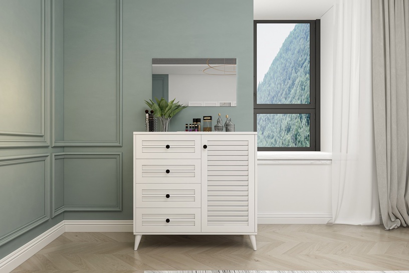 Комплект мебели для спальни Kalune Design Nil 105, комнатные, белый