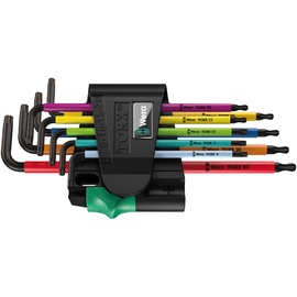 Ключ шестигранник Wera BlackLaser Multicolour L-Key Set, 132 мм