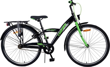 Vaikiškas dviratis, miesto Volare Thombike, juodas/žalias, 26"