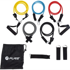 Slodzes gumiju komplekts Pure2Improve Exercise Tube Set, 1200 mm x 8 mm x 5 mm, 13 gab.