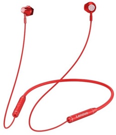 Belaidės ausinės Lenovo HE06, raudona