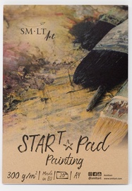 Бумага для рисования Smiltainis Start Pad Painting, A4, 300 g/m², белый