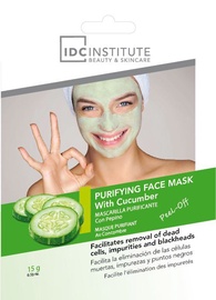 Sejas maska IDC Institute Purifyng Face Mask With Cucumber, 15 ml, sievietēm