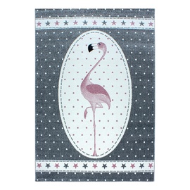 Ковер комнатные Ayyildiz Kids Flamingo 2002900630, белый/розовый/серый, 290 см x 200 см