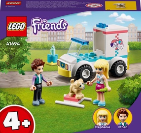 Konstruktors LEGO® Friends Mājdzīvnieku klīnikas neatliekamās palīdzības auto 41694