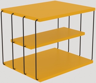 Журнальные столики Kalune Design Lifon, черный/желтый, 340 мм x 500 мм x 400 мм