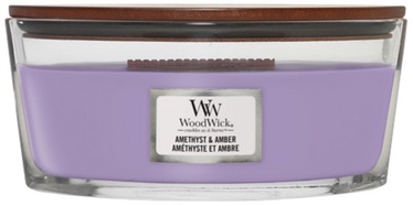 Свеча ароматическая WoodWick Elipsa Amethyst & Amber, 30 - 40 час, 453.6 г, 120 мм x 90 мм