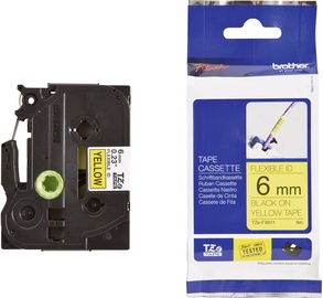 Этикет-лента для принтеров Brother Tape Cassette TZe-FX611 Flexible, 800 см